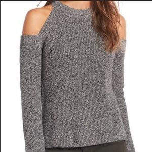 Rag & Bone shoulder cut out black and white sweater size small